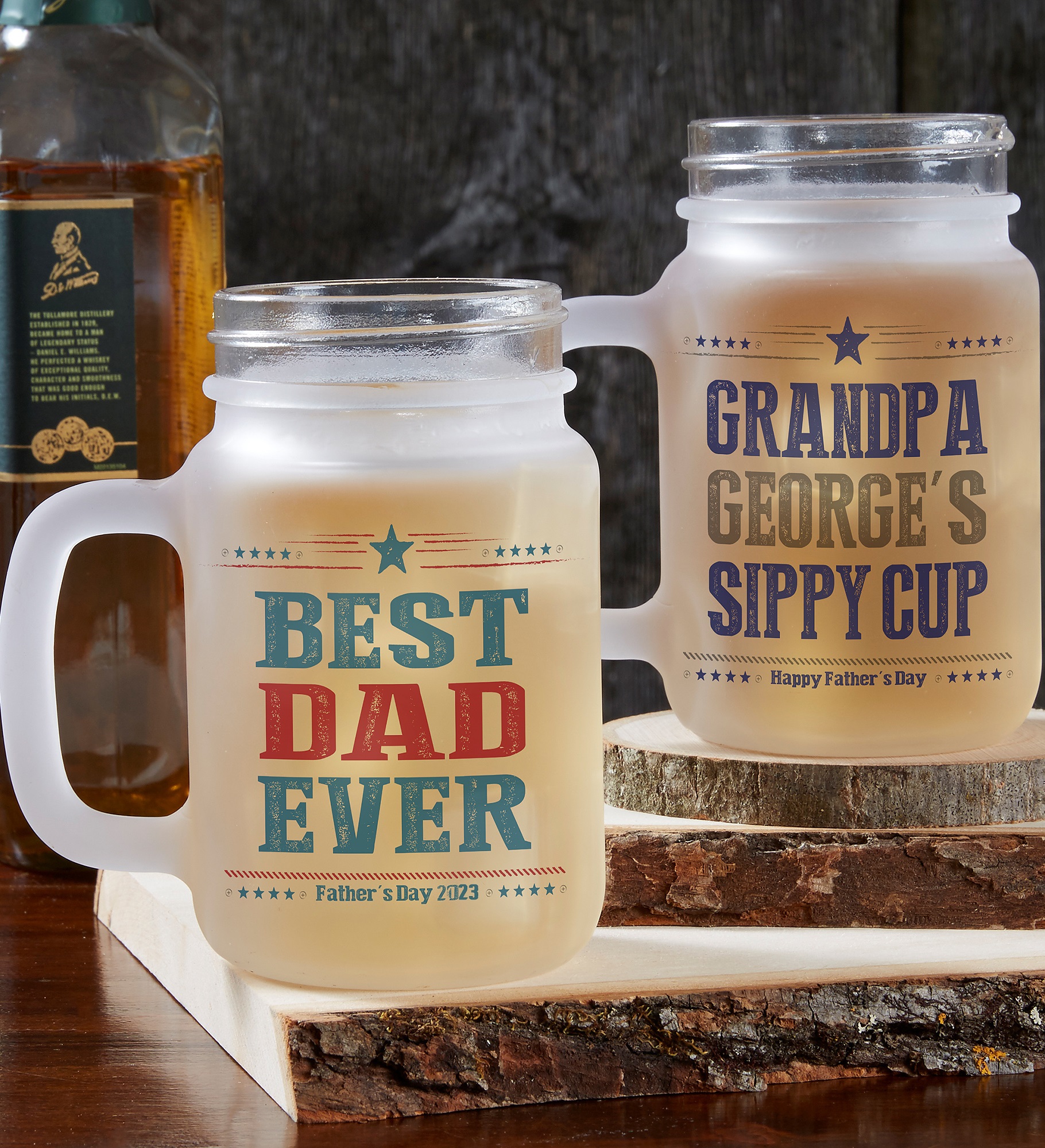 Write Your Own For Him Personalized Frosted Mason Jar
